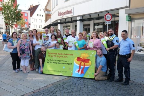 Schultüten-Rallye in der Herforder Innenstadt