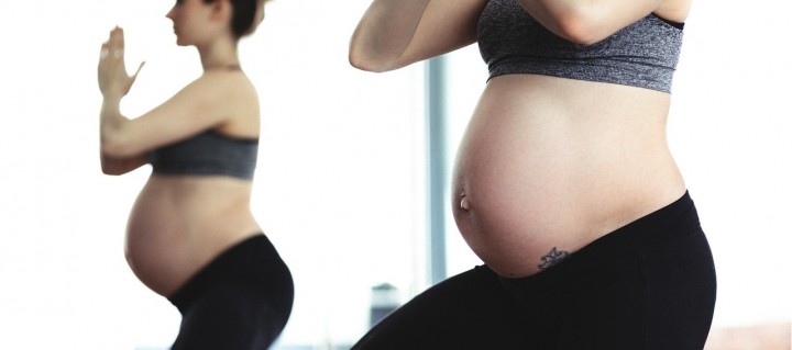 Schwangere Frauen beim Sport