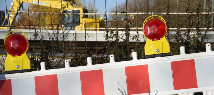 Baustelle Straßensperrung